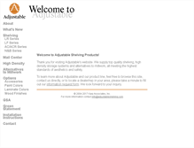 Tablet Screenshot of adjustableshelving.com